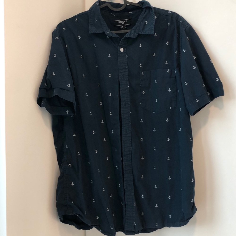 Anchor button down